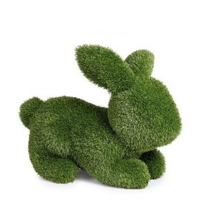 Figurina din iarba artificiala Rabbit, Bizzotto, 68x35x54 cm, polietilena, verde imagine
