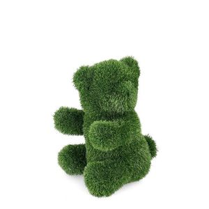 Figurina din iarba artificiala Bear, Bizzotto, 35x30x50 cm, polietilena, verde imagine