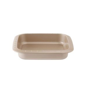 Tava de copt patrata BergHOFF, Leo Balance, 22 x 22 x 5 cm, otel carbon antiaderent, bej imagine