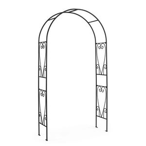 Arcada pentru plante cataratoare Alisha, Bizzotto, 110x37x210 cm, otel, negru imagine