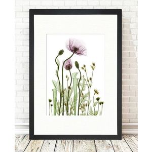 Tablou decorativ Wild Plants, Tablo center, 24x29 cm, MDF, multicolor imagine