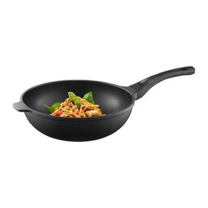 Tigaie Wok Enzo, Ambition, 28 cm, aluminiu, negru imagine