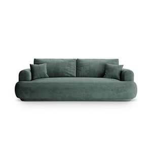 Canapea extensibila 3 locuri, Ella-120, Micadoni Home, 253x108x94 cm, catifea, petrol imagine