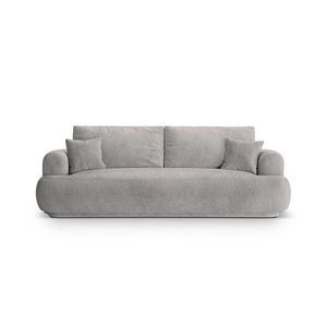 Canapea extensibila 3 locuri, Ella-193, Micadoni Home, 253x108x94 cm, tesatura structurata chenille, bej inchis imagine