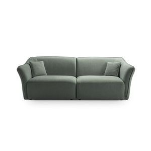 Canapea 3 locuri, Hailey, Micadoni Home, 206x102x79 cm, tesatura boucle, grafit imagine