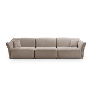 Canapea 5 locuri, Hailey, Micadoni Home, 292x102x79 cm, tesatura boucle, verde menta imagine