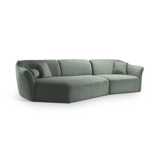 Coltar stanga 5 locuri, Hailey, Micadoni Home, 292x138x79 cm, tesatura boucle, grafit imagine