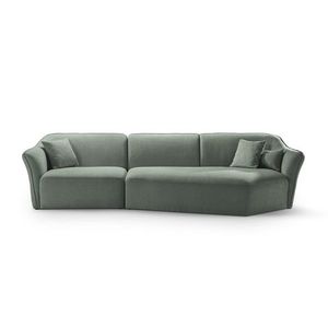 Coltar dreapta 5 locuri, Hailey, Micadoni Home, 292x138x79 cm, tesatura boucle, grafit imagine