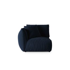 Modul stanga pentru canapea, 1 loc, Chris-184, Micadoni Home, 110x100x80 cm, catifea, albastru regal imagine