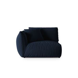 Modul stanga pentru canapea, 1 loc, Chris-184, Micadoni Home, 130x100x80 cm, catifea, albastru regal imagine