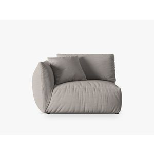 Modul stanga pentru canapea, 1 loc, Chris-259, Micadoni Home, 130x100x80 cm, tesatura structurata chenille, natural imagine