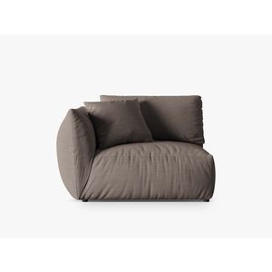 Modul stanga pentru canapea, 1 loc, Chris-259, Micadoni Home, 130x100x80 cm, tesatura structurata chenille, bej sand imagine