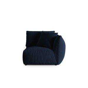 Modul dreapta pentru canapea, 1 loc, Chris-184, Micadoni Home, 110x100x80 cm, catifea, albastru regal imagine