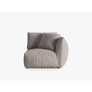 Modul dreapta pentru canapea, 1 loc, Chris-259, Micadoni Home, 110x100x80 cm, tesatura structurata chenille, natural imagine
