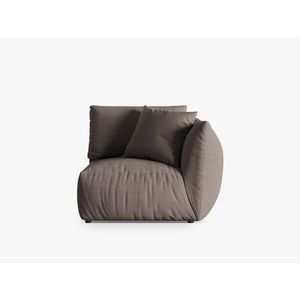 Modul dreapta pentru canapea, 1 loc, Chris-259, Micadoni Home, 110x100x80 cm, tesatura structurata chenille, bej sand imagine