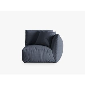 Modul dreapta pentru canapea, 1 loc, Chris-259, Micadoni Home, 110x100x80 cm, tesatura structurata chenille, albastru muted imagine