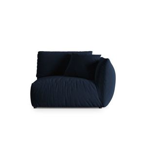 Modul dreapta pentru canapea, 1 loc, Chris-184, Micadoni Home, 130x100x80 cm, catifea, albastru regal imagine