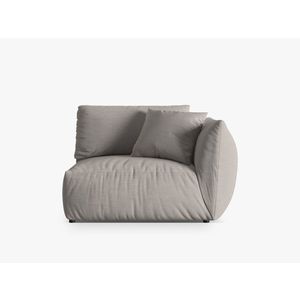 Modul dreapta pentru canapea, 1 loc, Chris-259, Micadoni Home, 130x100x80 cm, tesatura structurata chenille, natural imagine