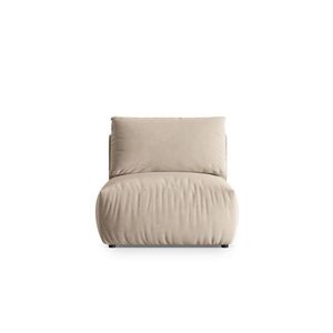 Modul pentru canapea, 1 loc, Chris-184, Micadoni Home, 100x85x80 cm, catifea, ecru imagine