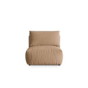 Modul pentru canapea, 1 loc, Chris-184, Micadoni Home, 100x85x80 cm, catifea, bej sand imagine