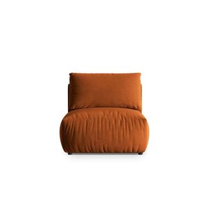Modul pentru canapea, 1 loc, Chris-184, Micadoni Home, 100x85x80 cm, catifea, teracota imagine