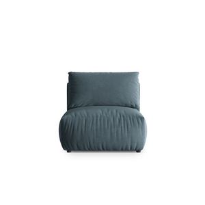 Modul pentru canapea, 1 loc, Chris-184, Micadoni Home, 100x85x80 cm, catifea, albastru pastel imagine