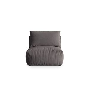 Modul pentru canapea, 1 loc, Chris-184, Micadoni Home, 100x85x80 cm, catifea, gri imagine