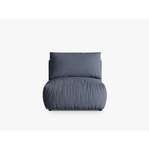 Modul pentru canapea, 1 loc, Chris-259, Micadoni Home, 100x85x80 cm, tesatura structurata chenille, albastru muted imagine
