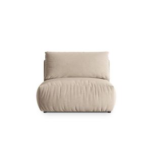 Modul pentru canapea, 1 loc, Chris-184, Micadoni Home, 105x100x80 cm, catifea, ecru imagine