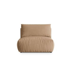 Modul pentru canapea, 1 loc, Chris-184, Micadoni Home, 105x100x80 cm, catifea, bej sand imagine