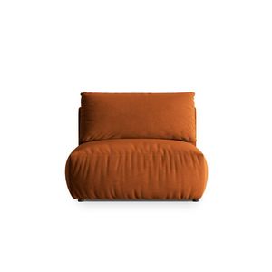Modul pentru canapea, 1 loc, Chris-184, Micadoni Home, 105x100x80 cm, catifea, teracota imagine