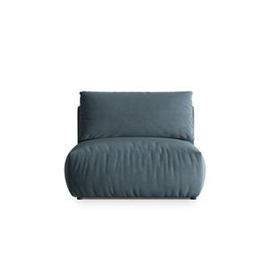 Modul pentru canapea, 1 loc, Chris-184, Micadoni Home, 105x100x80 cm, catifea, albastru pastel imagine