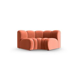 Modul pentru canapea, 1 loc, Lupine-44, Micadoni Home, 185x95x70 cm, catifea, corai imagine