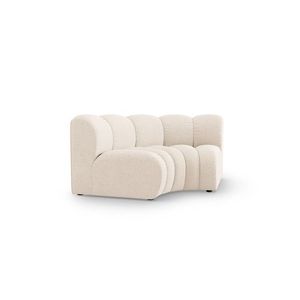 Modul pentru canapea, 1 loc, Lupine-140, Micadoni Home, 185x95x70 cm, tesatura chenille din poliester, bej deschis imagine