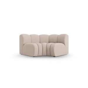 Modul pentru canapea, 1 loc, Lupine-140, Micadoni Home, 185x95x70 cm, tesatura chenille din poliester, bej imagine