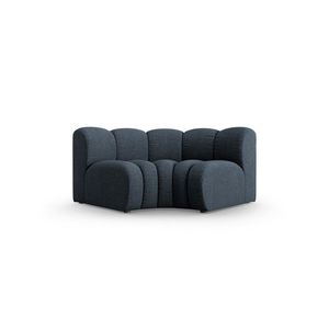Modul pentru canapea, 1 loc, Lupine-140, Micadoni Home, 185x95x70 cm, tesatura chenille din poliester, albastru regal imagine