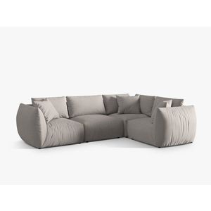 Coltar dreapta 4 locuri, Chris-259, Micadoni Home, 295x210x80 cm, tesatura structurata chenille, natural imagine