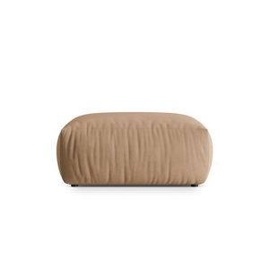 Taburet, Chris-184, Micadoni Home, 100x85x43 cm, catifea, bej sand imagine