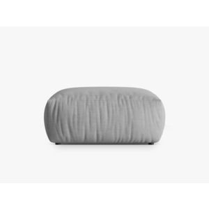 Taburet, Chris-259, Micadoni Home, 100x85x43 cm, tesatura structurata chenille, natural imagine