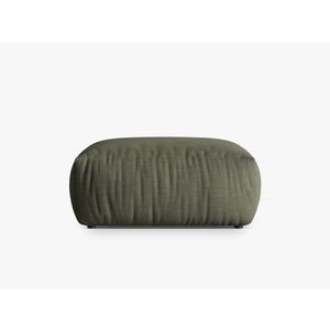 Taburet, Chris-259, Micadoni Home, 100x85x43 cm, tesatura structurata chenille, verde deschis imagine