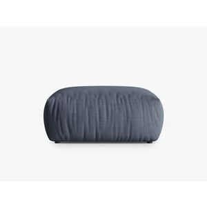 Taburet, Chris-259, Micadoni Home, 100x85x43 cm, tesatura structurata chenille, albastru muted imagine