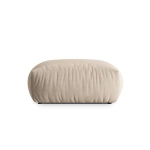 Taburet, Chris-184, Micadoni Home, 100x100x43 cm, catifea, ecru imagine