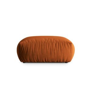 Taburet, Chris-184, Micadoni Home, 100x100x43 cm, catifea, teracota imagine