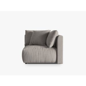 Modul pentru canapea, 1 loc, Chris-259, Micadoni Home, 100x100x80 cm, tesatura structurata chenille, natural imagine