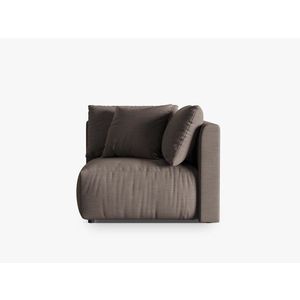 Modul pentru canapea, 1 loc, Chris-259, Micadoni Home, 100x100x80 cm, tesatura structurata chenille, bej sand imagine