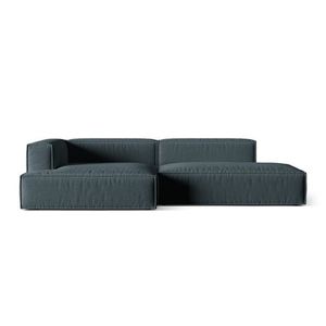 Coltar modular stanga 4 locuri, Nuria-215, Micadoni Home, 312x147x72 cm, tesatura structurata chenille, petrol inchis imagine