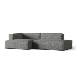 Coltar modular stanga 4 locuri, Nuria-260, Micadoni Home, 312x147x72 cm, tesatura boucle, grafit imagine
