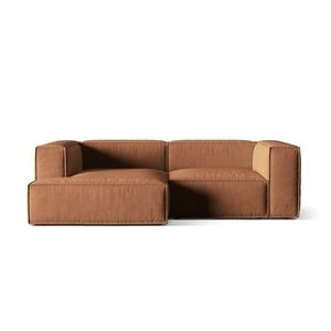 Coltar modular stanga 3 locuri, Nuria-88, Micadoni Home, 252x147x72 cm, catifea, miere imagine