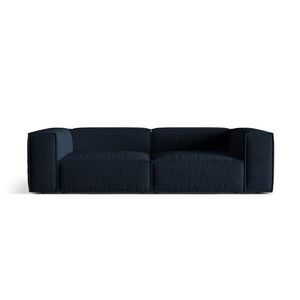 Canapea 4 locuri, Nuria-88, Micadoni Home, 250x110x72 cm, catifea, albastru inchis imagine