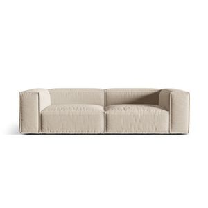 Canapea 4 locuri, Nuria-215, Micadoni Home, 250x110x72 cm, tesatura structurata chenille, bej imagine